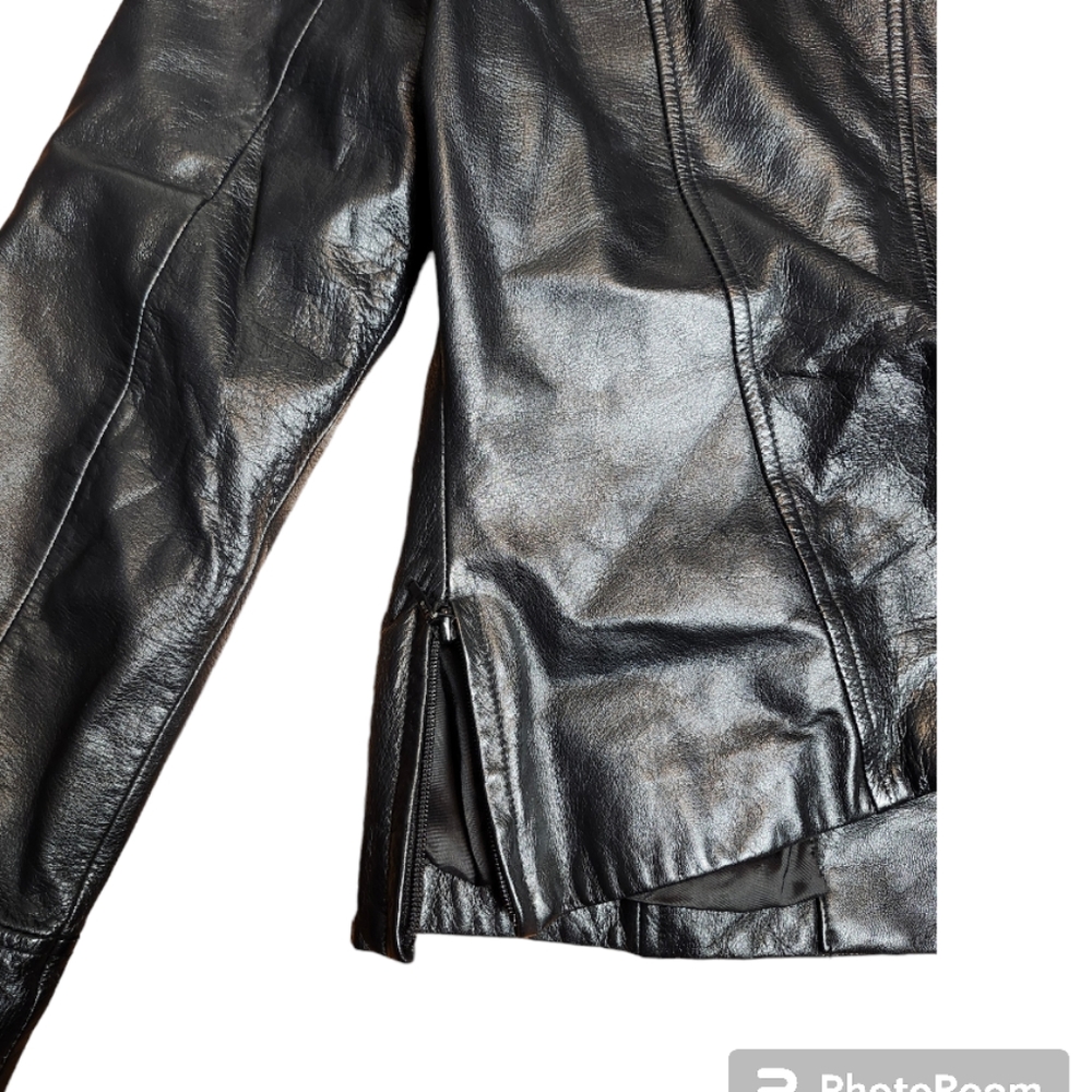 Danier Leather Womans Zippered Soft Elegant Jacket Coat - Picture 8 of 9